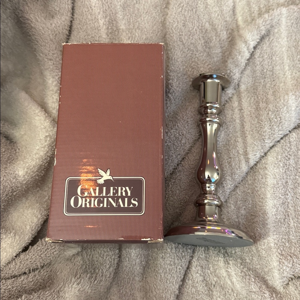 Gallery Originals Silver Candle Holder